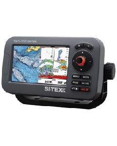 SI-TEX SVS-560CF-E Chartplotter - 5" Color Screen w/External GPS & Navionics+ Flexible Coverage SVS-560CF-E