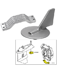 Tecnoseal Anode Kit w/Hardware - Yamaha 150-200HP - Magnesium 21101MG
