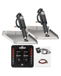 Lenco 9" x 12" Edge Mount Trim Tab Kit w/LED Indicator Switch Kit TT9X12EI