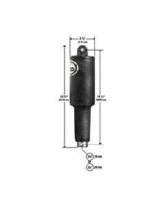 Lenco 101XDS Short Extreme Duty Actuator - 12V - 2-1/4" Stroke w/3/8" Hardware 15058-001