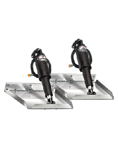 Lenco 12" x 9" Electro-Polished Edge Mount Trim Tab Kit 15115-101
