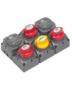 BEP BATTERY DIST CLUSTER TWIN OUTBOARD W/3 BATTERY BANKS 717-140A-DVSR