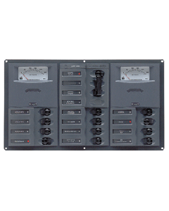 Bep Ac Circuit Breaker Panel  With Analog Meters 2Sp 1Dp