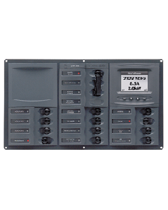 Bep Ac Circuit Breaker Panel With Digital Meters 12Sp 2Dp