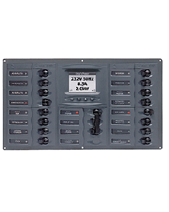 BEP AC CIRCUIT BREAKER PANEL WITH DIGITAL METERS 16SP 2DP 900-AC4-ACSM