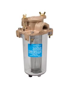Perko 1" Intake Strainer W/ Lightweight Clear Body
