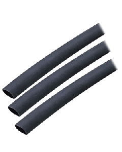 Ancor Heat Shrink Tubing 3/8" X 3" Black 3 Pack 12-8 Awg