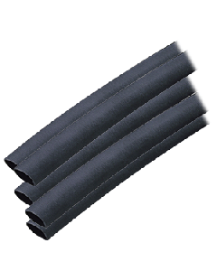 Ancor Adhesive Lined Heat Shrink Tubing (ALT) - 3/8" x 6" - 5-Pack - Black 304106
