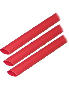 Ancor Heat Shrink Tubing 3/8" X 3" Red 3 Pack 12-8 Awg