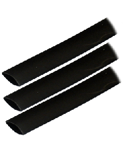 Ancor Heat Shrink Tubing 3/4" X 3" Black 3 Pack 8-2/0 Awg