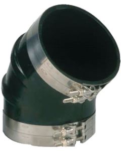 Trident hose 45 Deg.Rub.Elbow W/T Clamp 4In TRC TRL445SS