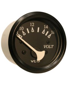 Vdo Allentare Black Voltmeter 8-16V Black Bezel