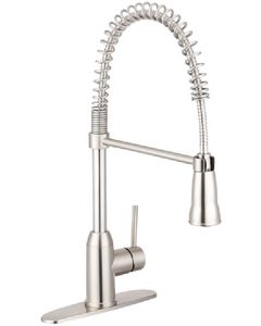 DURA FAUCET SPRINGCOIL PULLDOWN FAUCET CHR DF-NMK504-CP