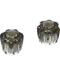 SMOKED ACRYLIC KNOBS HOT/COLD 621-DFRKS