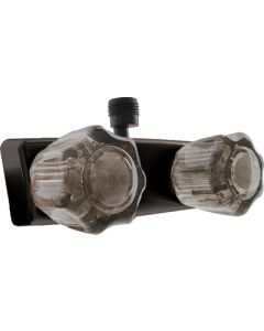 DURA FAUCET SHWR FAUCT SMKD ACRY KNOBS BLK 