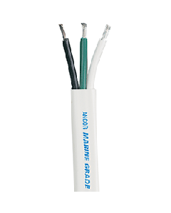 Ancor White Triplex Cable 500' 16/3 White, Black, Green