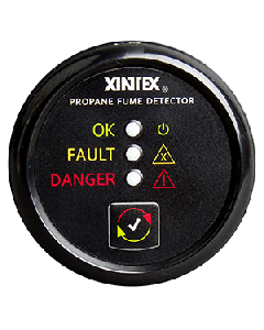 Xintex Propane Fume Detector w/Plastic Sensor - No Solenoid Valve - Black Bezel Display P-1B-R
