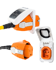 SmartPlug 30 Amp Connector & Non-Metallic Inlet - White B30ASSYPW