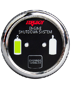 Xintex Deluxe Helm Display w/Gauge Body, LED & Color Graphics f/Engine Shutdown System - Chrome Bezel Display DU-RCH-20-R