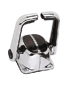 Uflex&nbsp;Twin Lever Top Mount Control w/Neutral Lock - No Trim Switch - Chrome B502CH/L