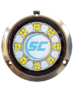 Shadow-Caster SCR-24 Bronze Underwater Light - 24 LEDs - Bimini Blue/Great White SCR-24-BW-BZ-10