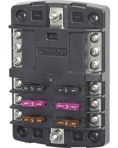 FUSE BLOCK ST BLADE 6 CIR BLU-5030