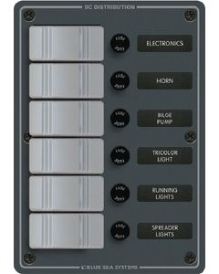 Blue Sea Systems Panel Dc 6 Pos. Waterproof BLU 8053