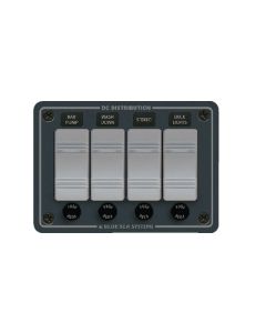 Blue Sea Systems 4 Switch Power Dist. Panel BLU 8262