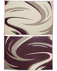 Ming's Mark Reversible Mat Swish Burgundy/Tan 8' x 11' MMI-SD8115