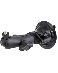RAM Mount Suction Cup Mount w/1" Ball, including M6 X 30 SS HEX Head Bolt, f/Raymarine Dragonfly-4/5 & WiFish Devices RAM-B-224-1-379-M616U