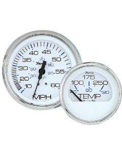 Faria Ches Ss White Merc Trim Gauge FAR 13807