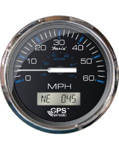Faria Gps Speedo 60Mph Ches Ss Black FAR 33726