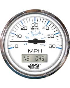 Faria Gps Speedo 60Mph Ches Ss White FAR 33826