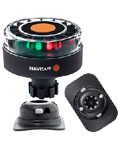 Navisafe Navilight Tricolor 2NM w/Navibolt Base & RIB Mount - Black 342KIT2