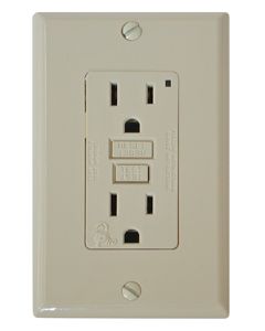 Diamond Group Gfi Receptacle W/ Lt Ivory DAG-DG15VVP