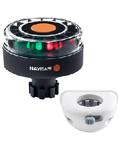 Navisafe Navilight Tricolor 2NM w/Navibolt Base & Vertical Mount - White 342KIT6