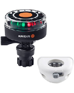Navisafe Navilight 2NM Tricolor w/Navimount Base & Vertical Mount - White 340KIT6