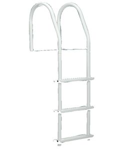Dock Edge Dock Ladder 4 Step W/Hdwe Wht DEI 2104F