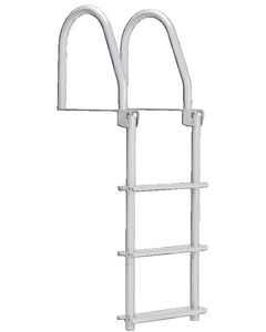 Dock Edge Dock Ladder 5 Step Flip Up Wht DEI 2115F