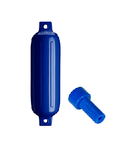 Polyform G-3 Twin Eye Fender 5.5" x 19" - Cobalt Blue w/Air Adapter G-3-COBALT BLUE