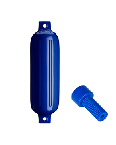 Polyform G-4 Twin Eye Fender 6.5" x 22" - Cobalt Blue w/Air Adapter G-4-COBALT BLUE
