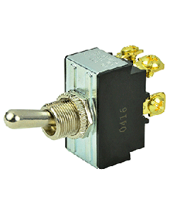 BEP DPST Chrome Plated Toggle Switch - O 1002017