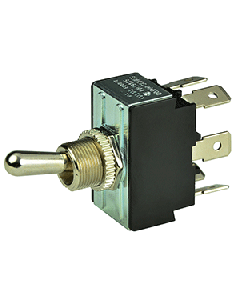 BEP DPDT Chrome Plated Toggle Switch - O 1002014