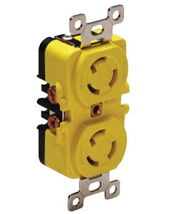 Marinco_Guest_AFI_Nicro_BEP Duplex Receptacle 15A/Yellow MAR 4700CR