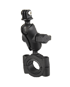 RAM Mount RAM&reg; Torque&trade; 1 1/8" - 1 1/2" Diameter Handlebar/Rail Base with B Size 1" Ball, Short Arm and GoPro&reg;/Action Camera Mount RAM-B-408-112-15-A-GOP1U