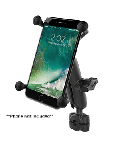 RAM Mount RAM&reg; Torque&trade; 3/8" - 5/8" Diameter Mini Rail Base with 1" Ball, Medium Arm and X-Grip&reg; for Larger Phones RAM-B-408-37-62-UN10U