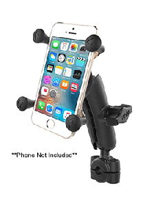 RAM Mount RAM&reg; Torque&trade; 3/8" - 5/8" Diameter Mini Rail Base with 1" Ball, Medium Arm and X-Grip&reg; for Phones RAM-B-408-37-62-UN7U