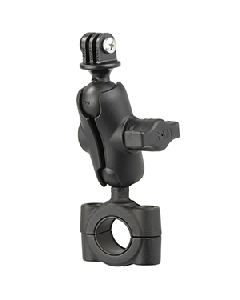 RAM Mount RAM&reg; Torque&trade; 3/4" - 1" Diameter Handlebar/Rail Base with 1" Ball, SHORT Arm and GoPro&reg;/Action Camera Mount RAM-B-408-75-1-A-GOP1U