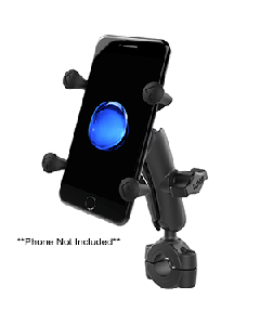 RAM Mount RAM&reg; Torque&trade; 3/4" - 1" Diameter Handlebar/Rail Base w/1" Ball, Medium Arm & X-Grip&reg; f/Phones RAM-B-408-75-1-UN7U