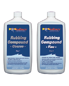 Sudbury Rubbing Compound Kit - Step 1 Coarse & Step 2 Fine - 32oz Each 444-442KIT